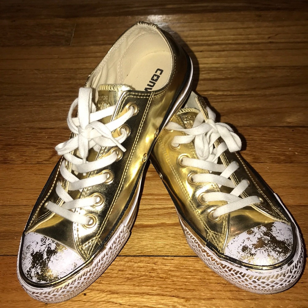 Converse metallic sneakers